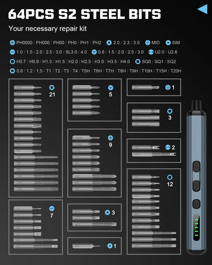 68 in 1 Electric Screwdriver Set 