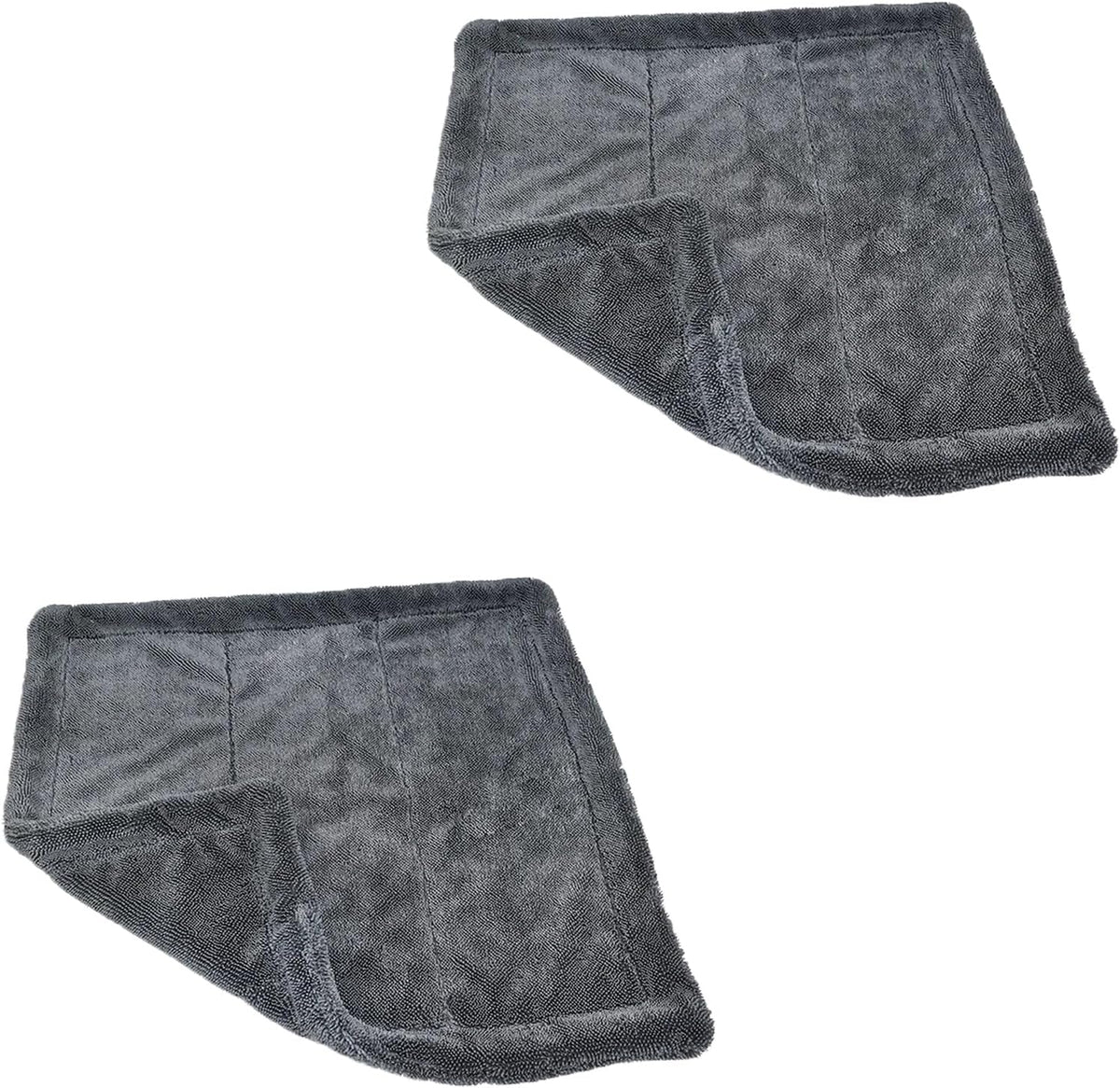 Lunara Twisted-Loop Drying Towels - Streak-Free Microfiber Cloths for Cars, Large & Thickened (2 Pack)