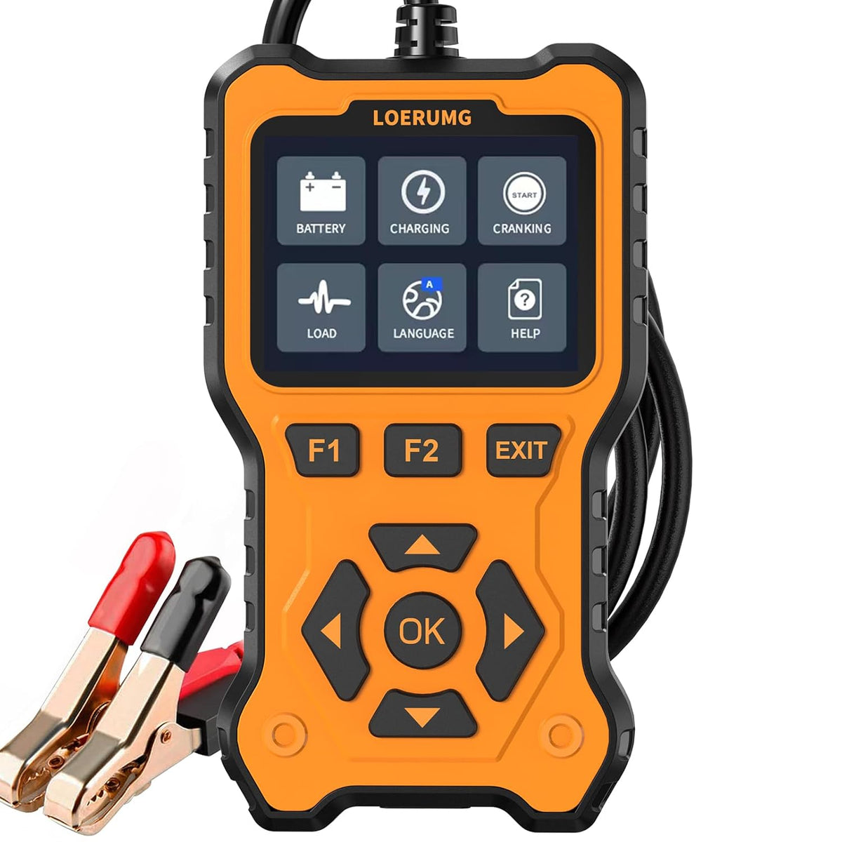 Ultimate Car Battery & Alternator Tester - 12V/24V Digital Load Analyzer for Trucks, SUVs, Motorcycles, and Boats - Accurate Cranking System Diagnostics